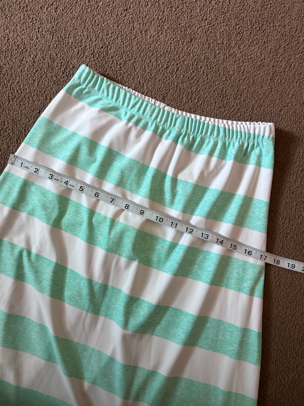 Ada Faye Athletic SwimSkirt Women’s Med Leggings Sea Green&White Midi Length - Picture 5 of 11